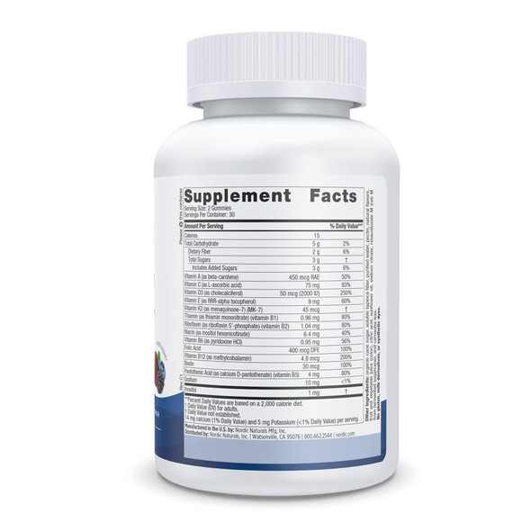 Nordic Naturals Women's Multivitamin Gummies Mixed Berry - 60 Gummies