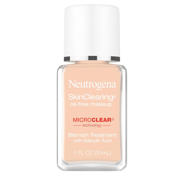 Neutrogena SkinClearing Oil-Free Acne and Blemish Fighting Liquid Foundation - 80 Medium Beige, 1 fl. oz