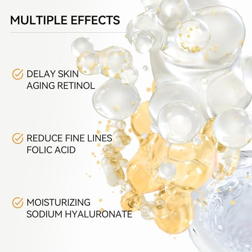 Breylee Vitamin C Serum For Face & Eye (1.4 Oz) For Brightening SkinDark Spot RemoverReduce WrinkleAnti AgingMoisturizer With Hyaluronic AcidVitamin ERetinol