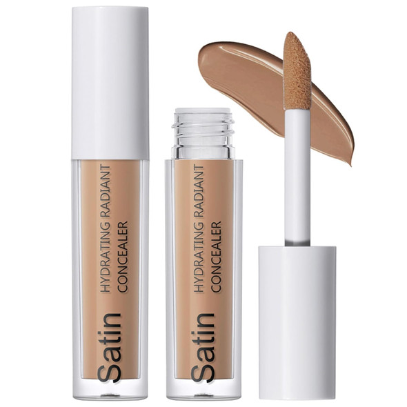 Ccbeauty Hydrating Concealer Cream Covers Under Eye Dark Circles & Blemishes Waterproof Full-Coverage Lightweight Creamy Longlasting Face Eye Makeup Deep Chestnut