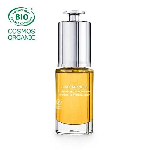 Cinq Mondes Nourishing Precious Elixir Facial Oil 0.50 Fl Oz - With Argan Oil And Plant Super Oils To Deeply Rehydrate Very Dry Skin - With Natural Essential Fatty Acids