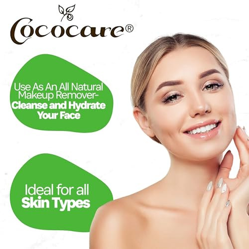 Cococare 100% Pure Coconut Oil - All Natural Coconut Oil For Skin And Hair 4 Oz - 2 Pack