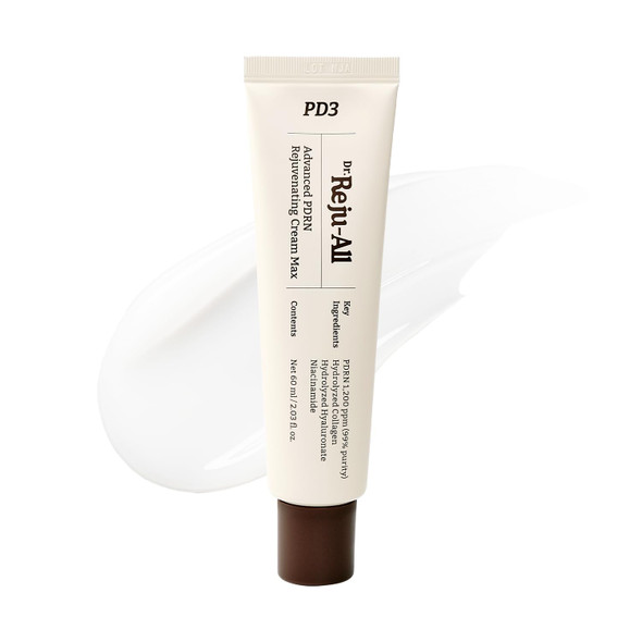 Dr.Reju-All Dr. Reju-All Pdrn Rejuvenating Cream Rejuall Pdrn Face Moisturizer Optimal 1200Ppm For Glass Skin & Plumping Korean Pharmacy Anti-Aging Skin Care Face Cream - 0.7 Fl Oz