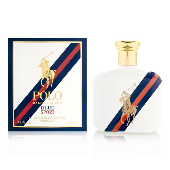 Ralph Lauren Polo Blue Sport Eau De Toilette Spray for Men, 4.2 Ounce