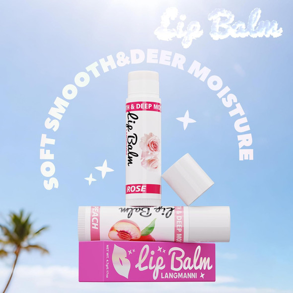 Jolilab Lip Balm Flavored Moisturizing Lip Balm Variety Pack 12 Flavors: Honey Pineapple Mint Orange Coconut & More Long-Lasting Hydration 0.17 Oz/Stick 12-Pack