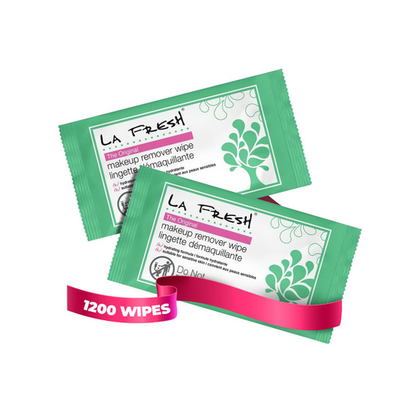 La Fresh Makeup Remover Wipes With Vitamin E - Make Up Remover For Face Eyes Lips - Face Travel Essentials - Case Of 50Ct Makeup Wipes