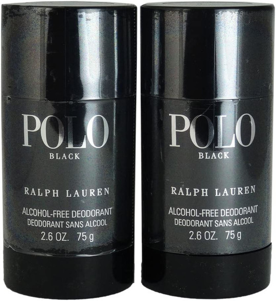 Ralph Lauren Polo Black Alcohol Free Deodorant Stick, 2 Count