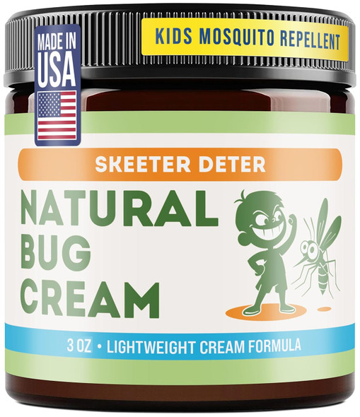 Magnum Solace Natural Bug Cream - No Spray Formula Made With Plant Essential Oils Safe For Kids