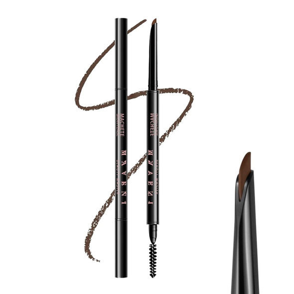 Maksure Microblading Eyebrow PencilEyebrow Retractable Definer PencilAngled Precision Tip0.1Mm Ultra Slim Eyebrow MakeupLong-Lasting WaterproofSmudgeproof (05 Deep Brown 1 Pack)
