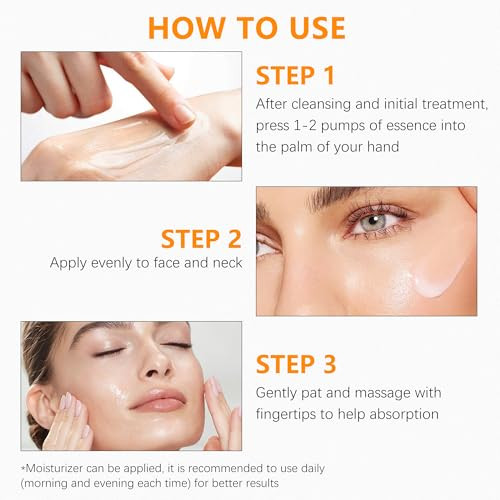 Maveni Super Vitamin C Serum For Women Over 70 With Hyaluronic Acid Reduce Wrinkle Hydrates Firms Lifts Anti Aging Serum For Dark Spots Wrinkles Dullskin 1 Fl.Oz.