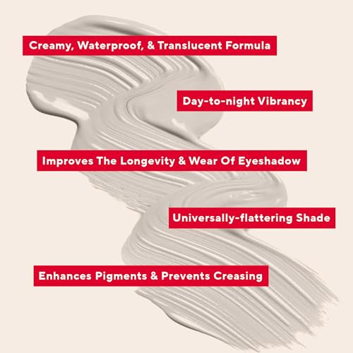 Mirabella Waterproof Creamy Eyeshadow Primer By - Long Lasting Smudge-Proof Wear & Easy To Apply - Hydrating Eye Primer With Sheer Translucent Base - Gluten & Paraben-Free Cruelty-Free