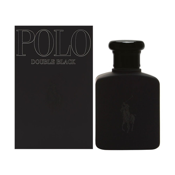 Polo Double Black by Ralph Lauren for Men, Eau De Toilette Natural Spray, 2.5 fl oz