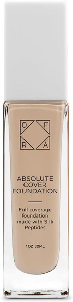 Ofra Absolute Cover Foundation #2 | Liquid Medium Coverage Foundation With Natural Finish | Oil-Free Face Makeup | Light Medium Shade With Neutral Undertone | 1Oz/30Ml