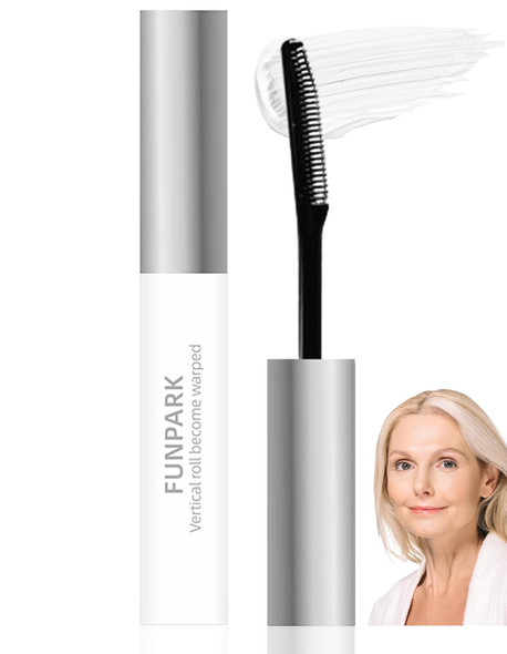 Okerker Black Mascara Primer For Fine Short Lash & Older Women Lengthening | Comb Brush Separates Each Lash No Clumps Lightweight Quick-Dry Formula Waterproof Lower Bottom Lashes Mascara