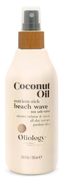 Oliology Coconut Oil Beach Wave Sea Salt Mist Spray - Light Mist Gives Hair Soft Beachy Waves Without Stiffness | Creates Volume | Long Lasting | Made In Usa Cruelty Free & Paraben Free (8Oz/2 Pack)