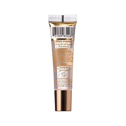 Ruby Kisses 24K Gold Oil Lip Gloss (6 Count Gold & Rose Gold)