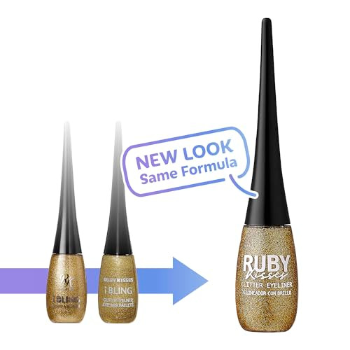 Ruby Kisses I-Bling Liquid Eyeliner 3 Pack (Glitz N' BlackGlitz N' GreenDisco Ball)