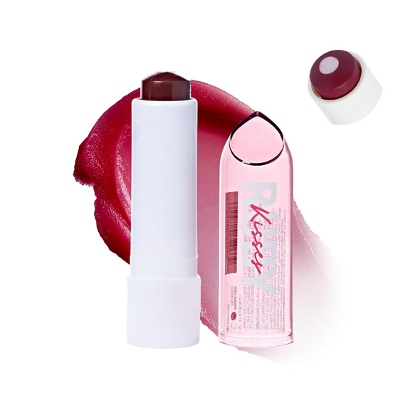 Ruby Kisses Balm Up Tinted Lip Balm Non-Greasy Hydrating Formula Nourishing Coconut Core & Vitamin E Infused Lip Care With Natural Shine Lightweight Sheer Color (Red)