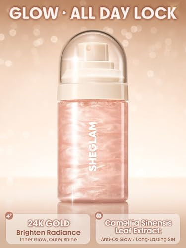 Sheglam Light Me Up Luminous Waterproof Makeup Long Lasting Setting Spray