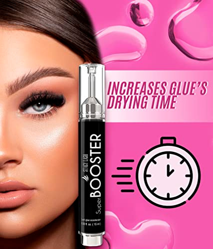 Stacy Lash Super Booster 15Ml & Extra Bonder 15Ml - /Adhesive Accelerator/Lash Extension Glue Activator/Sealer/Prevents Shock Polymerization/Professional Supplies For Eyelash Extensions