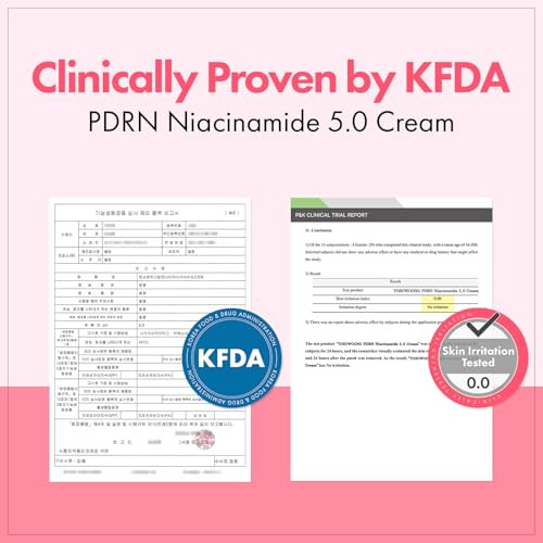 Tosowoong Pdrn Niacinamide 5.0 Cream Niacinamide 5% Dark Spot Remover For Face Hyperpigmentation & Blemish Care Salmon Dna Hydrating Moisturizer Korean Skincare 50Ml / 1.69 Fl. Oz.