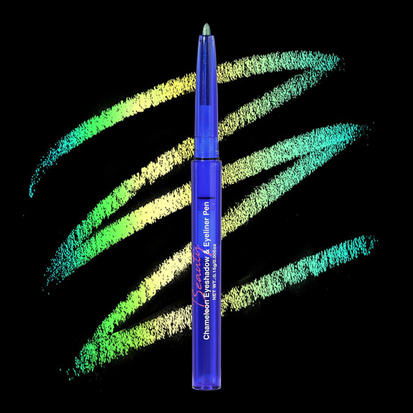 Ucanbe 4Pcs Chameleon Eyeshadow & Eyeliner Gel Pencil Set - Multichrome Shifting Colors Metallic Glitter Eye MakeupWaterproof Long-Lasting Smudge-Proof Multi-Dimensional Color
