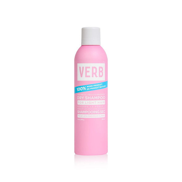 Verb Dry Shampoo Light - Refresh Absorb Oils + Extends Styles - Refreshing Dry Shampoo Spray For Light Tones - Vegan No Parabens Or Harmful Sulfates