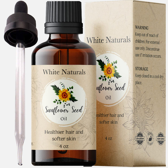 White Naturals Organic Avocado Oil Unrefined Virgin 100% Pure & Natural Cold Pressed Moisturizing For Skin Care Massage Hair Growth And To Dilute Essential Oils Carrier Oil For Aromatherapy 4Oz