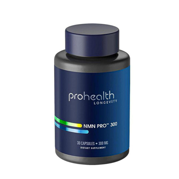 ProHealth NMN Pro 300 (30 Capsules) Clinically Studied Uthever® NMN. NAD+ Precursor for Cellular Energy Mitochondrial Support & Healthy Aging. USA Manufactured Triple Lab-Tested