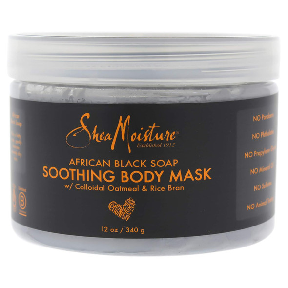 Shea Moisture African Black Soap Soothing Body Mask By Shea Moisture for Unisex - 12 Oz