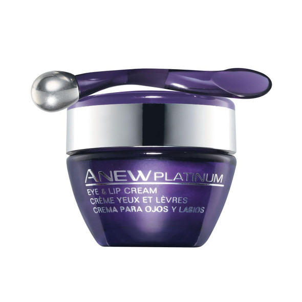 Anew Platinum Eye & Lip Cream with Paxillium Technology Dual-Tip Applicator Dermatologist-Tested Fragrance-Free Hypoallergenic Vegan 0.5 oz