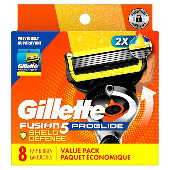 Gillette ProGlide Shield Razor Refills for Men - 8 Blade Refills: All Hair Types All Skin Types