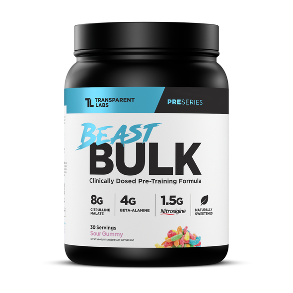 Transparent Labs Beast Bulk Pre-Workout - Sour Gummy - 30 servings