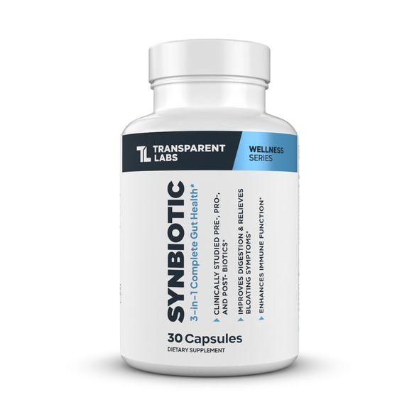 Transparent Labs Synbiotic 3-in-1 for Gut & Immune Health 30 Capsules
