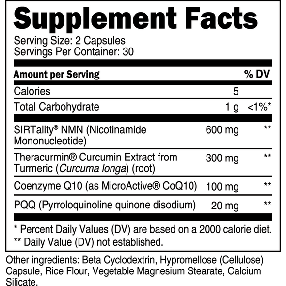 Transparent Labs Longevity Healthy Aging Complex 60 Capsules