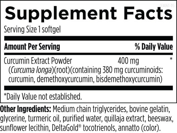 Designs for Sport Curcumin Complex - Supports Muscle Health Post-Exercise* - With Curcuminoids & Turmeric Oil - NSF Certified for Sport - 60 Softgels