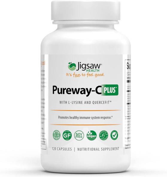 Jigsaw Health Pureway-C Plus With L-Lysine And Quercetin, 120 Capsules