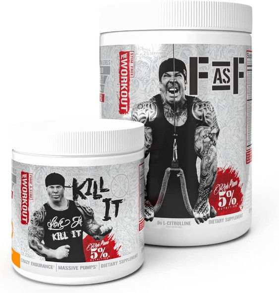 Rich Piana 5% Nutrition Double Supplement Stack (Select Your Flavors) (Kill It + Fasf)