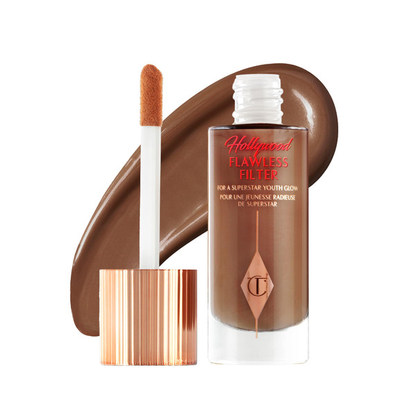 Charlotte Tilbury Hollywood Flawless Filter - Multi‑Use Makeup Primer Complexion Booster & Illuminating Liquid Highlighter with Sheer Coverage - Smooths & Blurs Skin