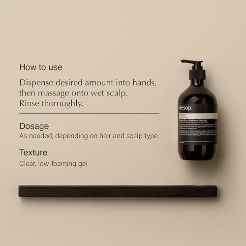 Aesop Travel Shampoo | Soften Hair Restore Shine | Bergamot Rind Frankincense Cedar Atlas | 3.3Oz / 100Ml