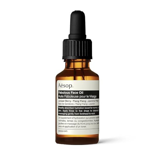 Aesop Fabulous Face Oil | Purifying Oil For Dull & Congested Skin | Hydrates Softens And Balances Skin | Boosted With Botanicals | 0.8 Oz / 25Ml