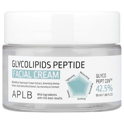 Aplb Glycolipids Peptide Facial Cream | Glyco Pept Cen 42.5% 1.86 Fl.Oz/Korean Skincare Nourishing Wrinkle Care Elasticity Care Deep Hydration
