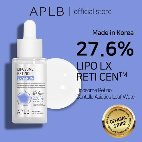 Aplb Liposome Retinol Lx Serum | Lipo Lx Reti Cen 27.6% 1.35 Fl.Oz/Korean Skincare Efficient Absorption Elasticity Care Wrinkle Care Revitalize For Gentle And Improve Skin Texture