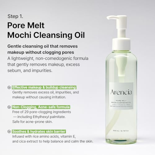 Arencia Rice Mochi Double Cleansing Duo For Clear Acne-Prone Skin