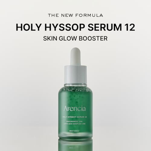 Arencia Hyssop Glow Serum 10% Niacinamide 12% Vitamin ACE - Hydrating Moisturizing Anti-Aging Serum For Korean Skin