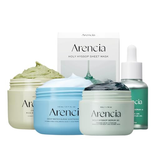 Arencia Skin Renewal Set 5-Step Korean Skincare Routine Bundle For Spotless Skin Dark Spot Treatment Hydrating