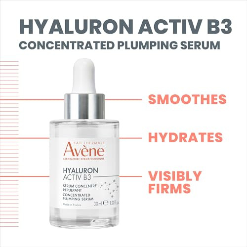 Av Ne Hyaluron Activ B3 Concentrated Plumping Serum Light-Weight Hydrating Serum Powered By Niacinamide + Pure Hyaluronic Acid Firms & Plumps The Skin For A Healthy Complexion 1 Oz
