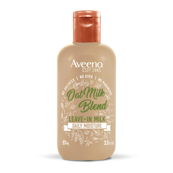 Aveeno Farm-Fresh Oat Milk Leave-In Hair Conditioner Treatment Lightweight Moisturizer For Dry Damaged Hair Safe For Color-Treated Hair Sulfate Paraben & Dye-Free