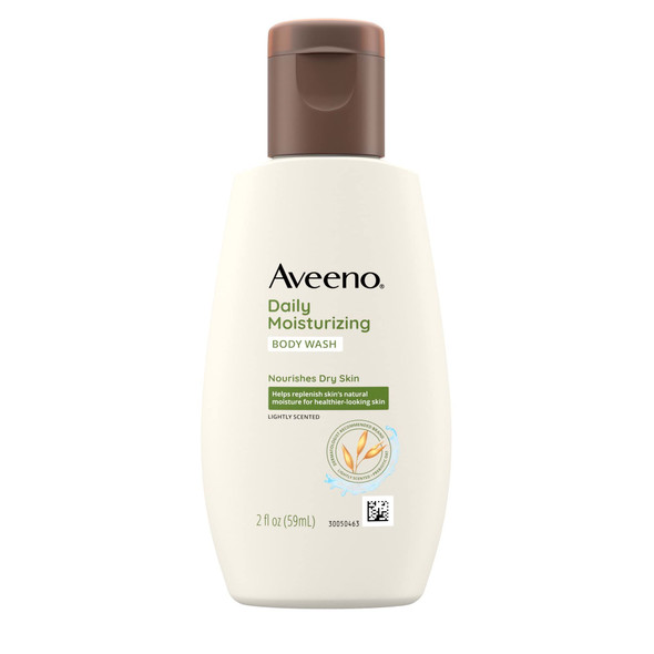 Aveeno Daily Moisturizing Body Wash Travel Size 2 Fluid Ounce (Pack Of 6)