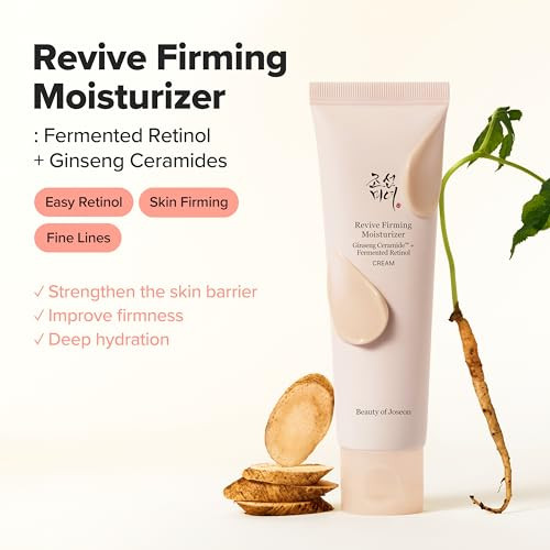 Beauty Of Joseon Revive Firming Moisturizer Ginseng Ceramide + Fermented Retinol For Dry Sensitive Skin Korean Skincare For Women And Men 60Ml2.02 Fl.Oz
